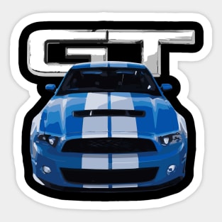 GT Mustang Grabber Blue s197 Sticker